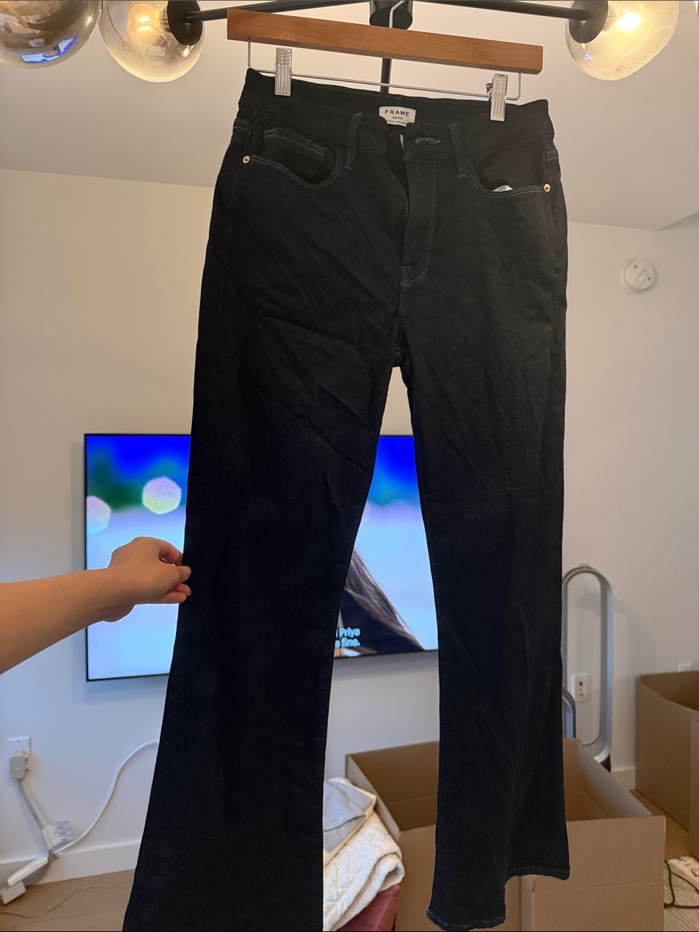 Frame Denim Women’s Black Bootcut Jeans